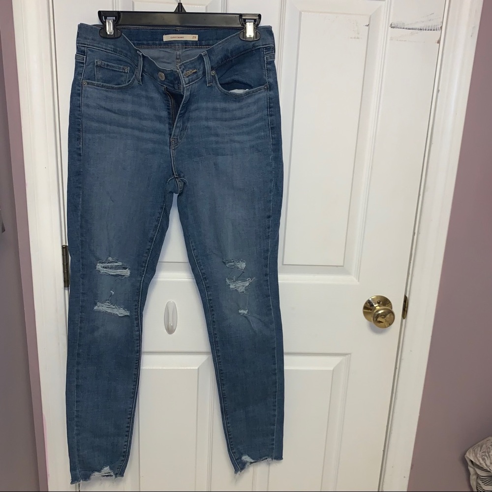 Levi’s: Ripped Curvy Skinny Jeans